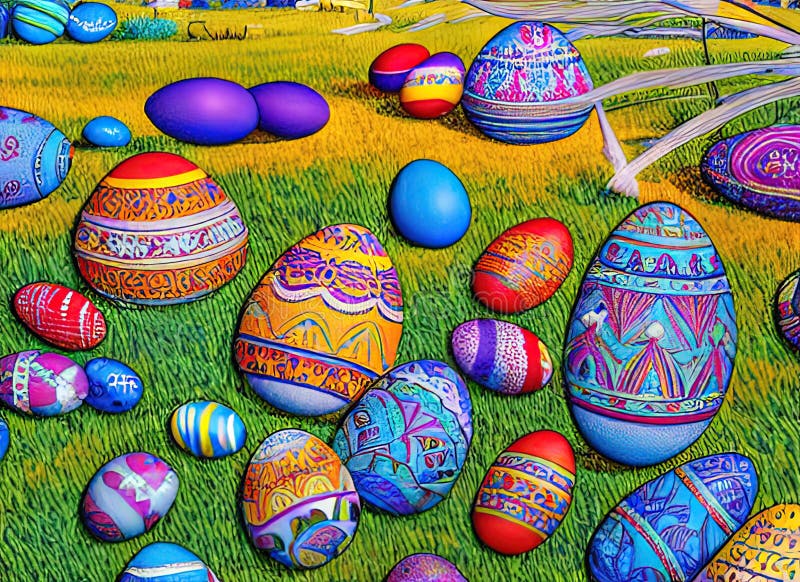 Easter Holiday Scene in Gaborone,Gaborone,Botswana. Stock Illustration - Illustration of pattern 