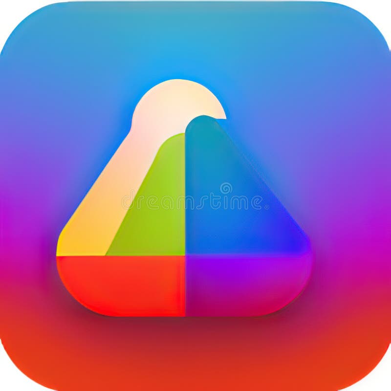 Early Childhood Education Software App Style Icon. Generative AI. Stock