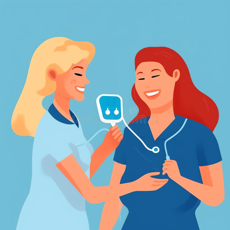 Generative AI Body temperature check- vector illustration