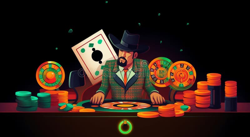 Free Vector  Realistic and colored casino online games with roulette dice  and gaming pieces