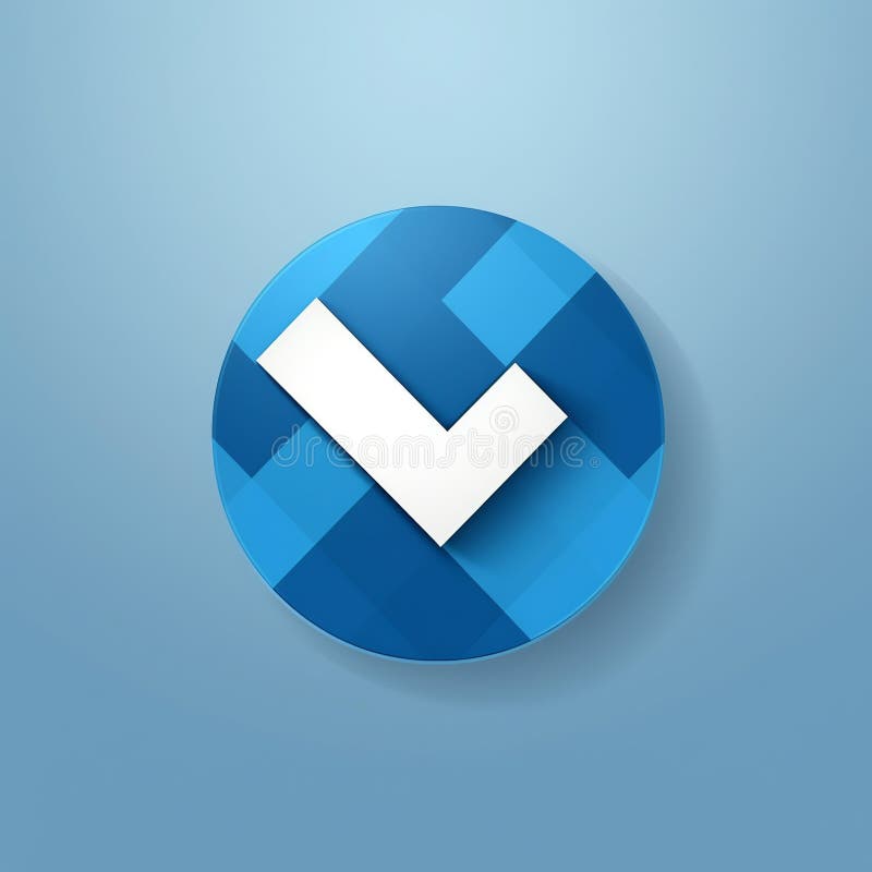 Generative AI Check mark icon- stock illustration
