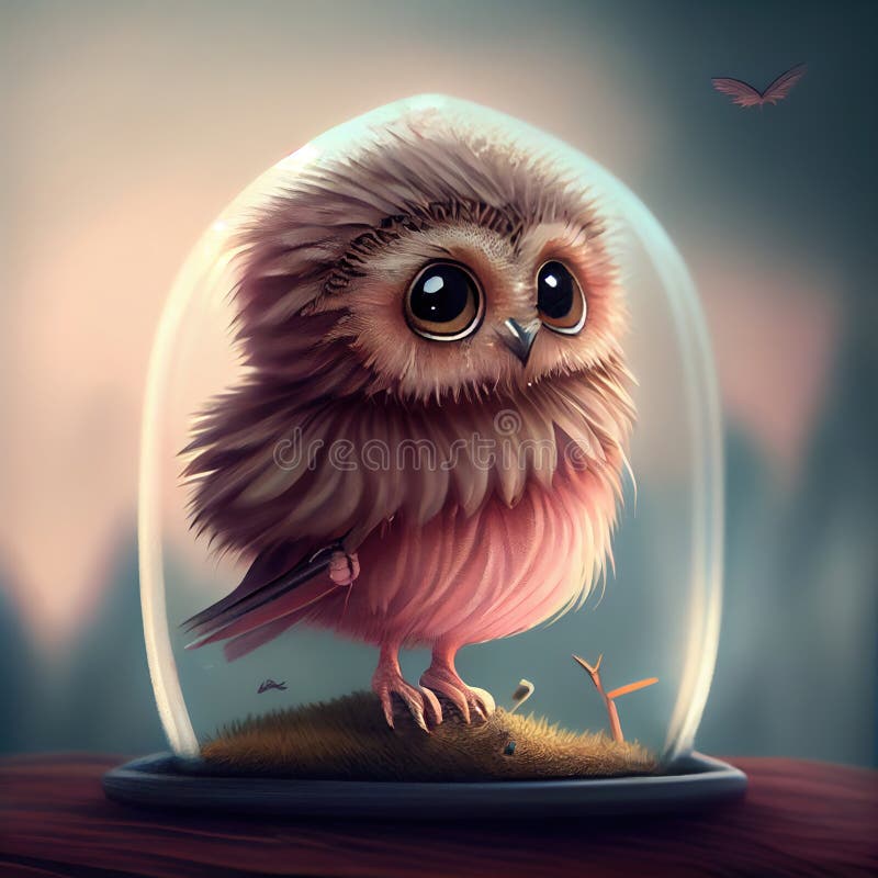 Generative AI: Cute Owl Animal in the Forest Illustration Stock  Illustration - Illustration of landscape, dream: 264842119