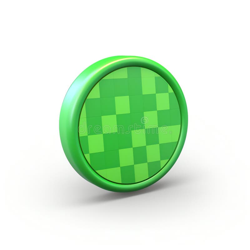 Generative AI 3d check mark icon-. Generative AI 3d check mark icon, realistic green tick button isolated on white background. Vector illustration