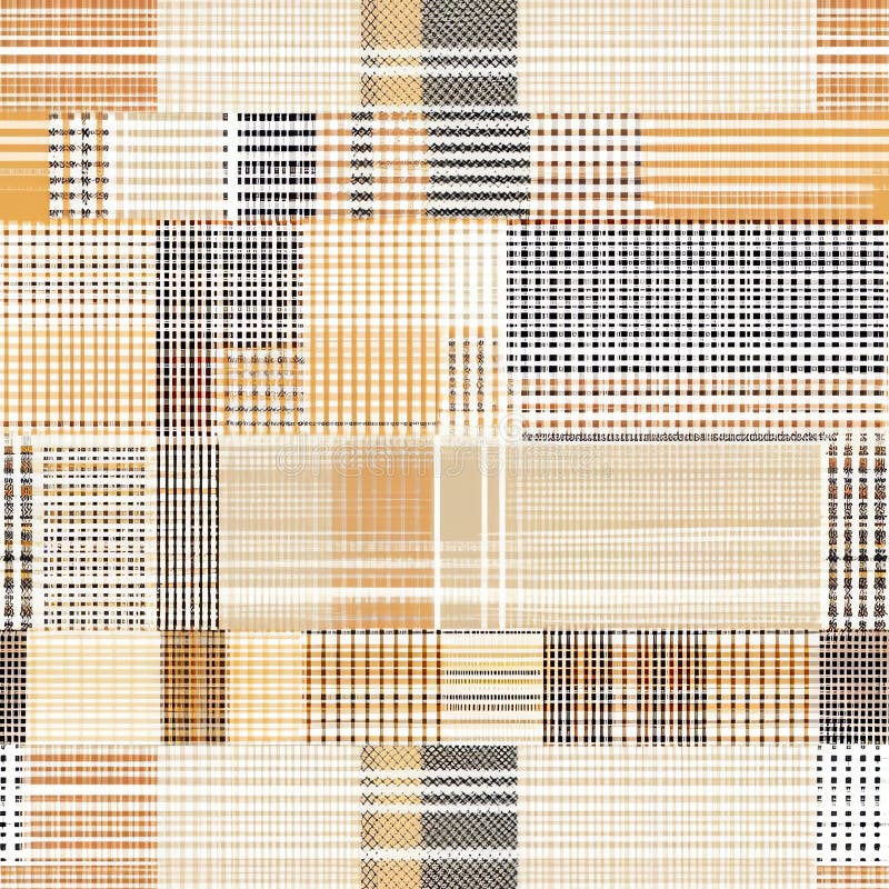 Generative AI Gingham check plaid pattern- stock illustration