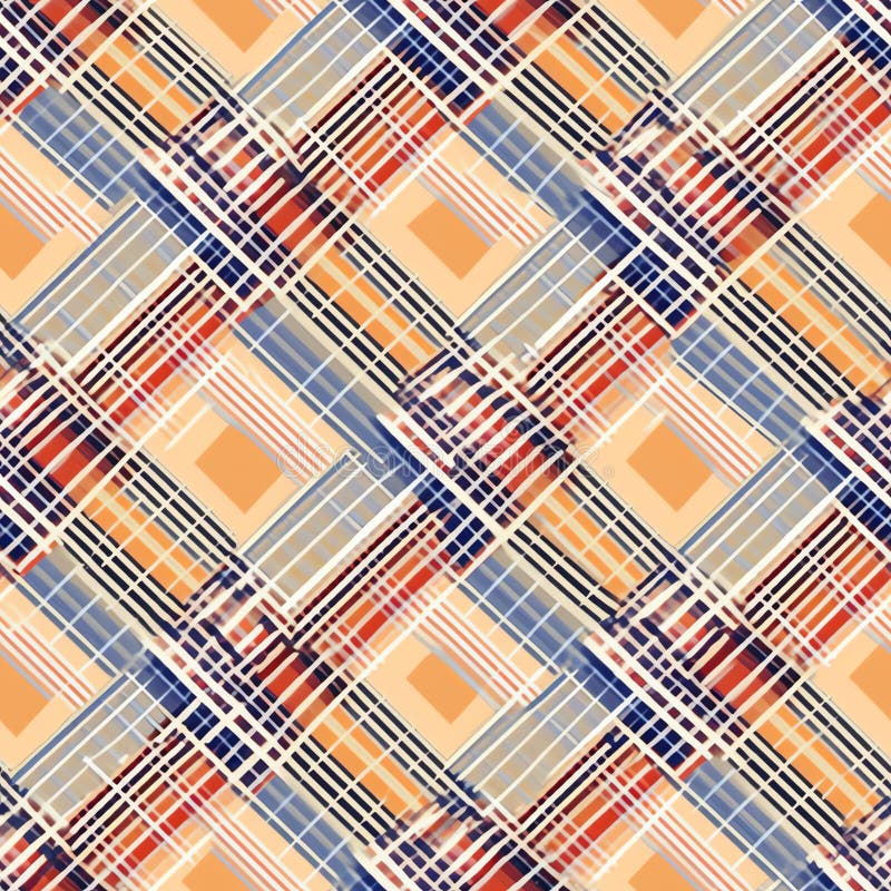Generative AI Gingham check plaid pattern- royalty free illustration