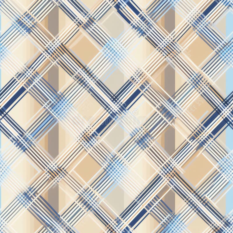 Generative AI Gingham check plaid pattern- vector illustration