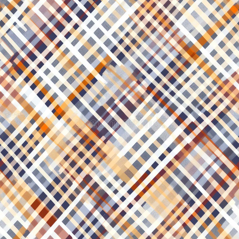 Generative AI Gingham check plaid pattern- vector illustration