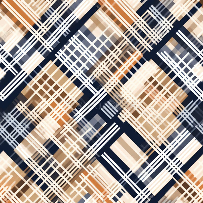 Generative AI Gingham check plaid pattern- royalty free illustration