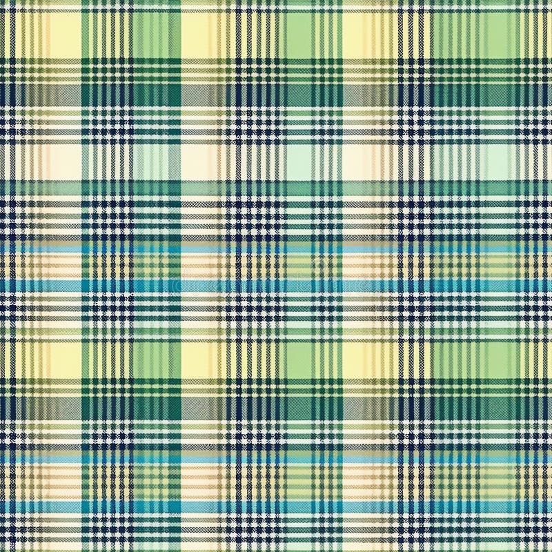 Generative AI Gingham check plaid pattern- vector illustration