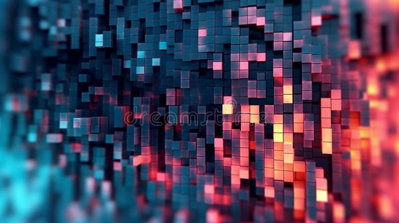 Generative AI, a glitch effect for a digital and edgy website design vector illustration