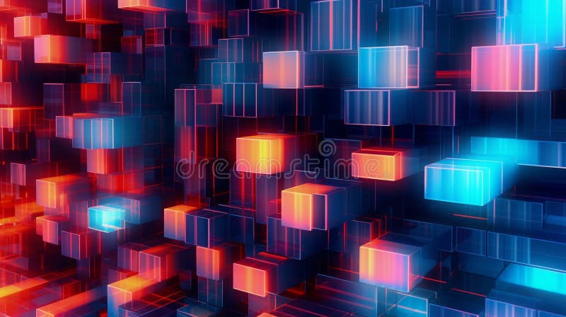Generative AI, a glitch effect for a digital and edgy website design royalty free illustration