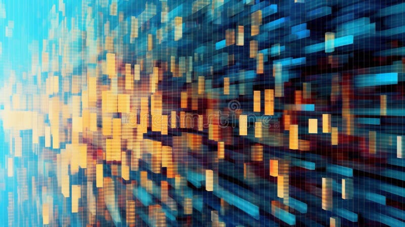 Generative AI, a glitch effect for a digital and edgy website design vector illustration