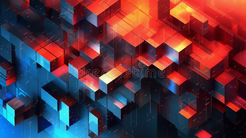 Generative AI, a glitch effect for a digital and edgy website design vector illustration