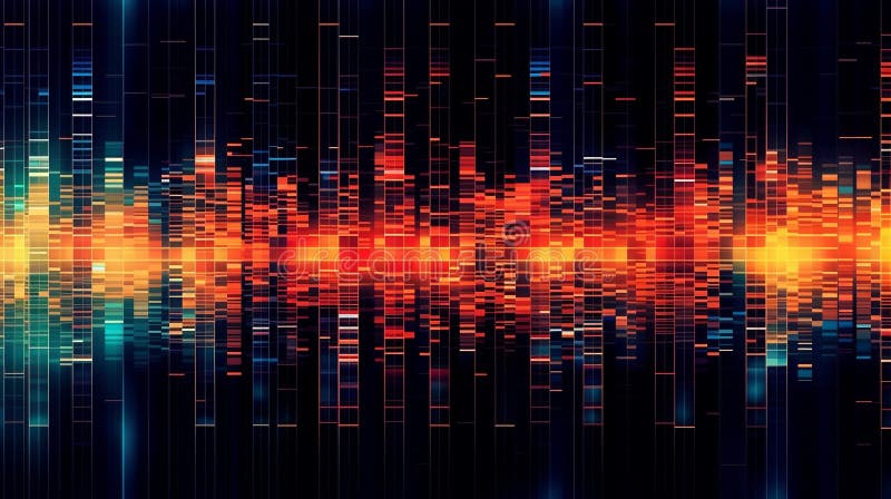 Generative AI, a glitch effect for a digital and edgy website design royalty free illustration
