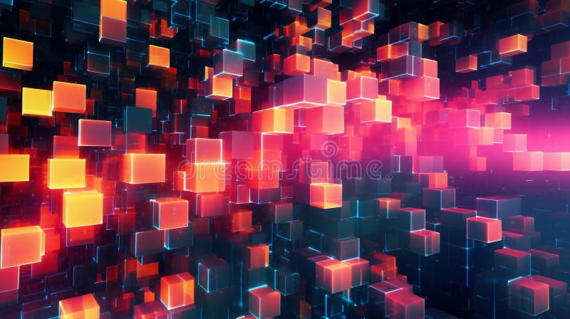 Generative AI, a glitch effect for a digital and edgy website design vector illustration