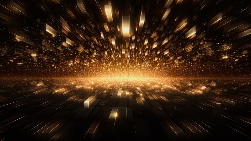 Gold shiny modern abstract background illustration stock illustration