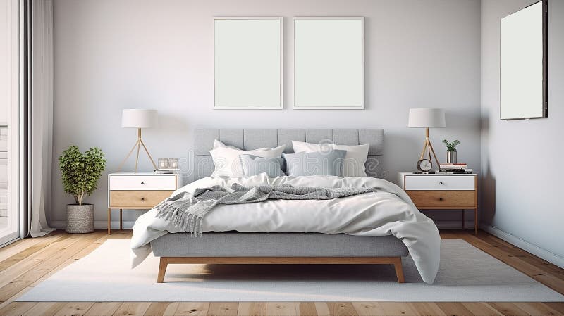 View of Modern Minimalist Apartment with a Scandinavian Touch