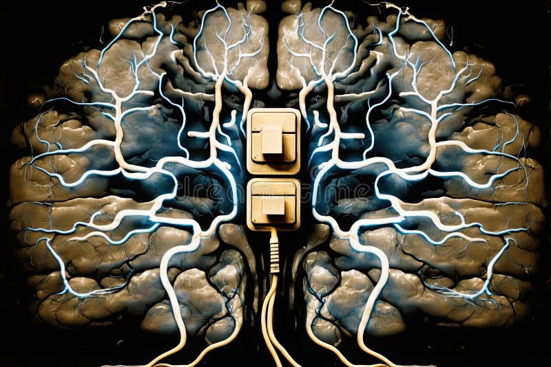Generative AI.Illustration Visualization of Computed Tomography, MRI of