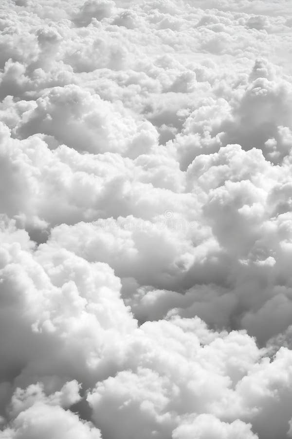 Generative AI-Luftaufnahme weicher, flauschiger weißer Wolken im Rahmen eines Geschäftskonzepts von 'Hright Sky'. vektor abbildung