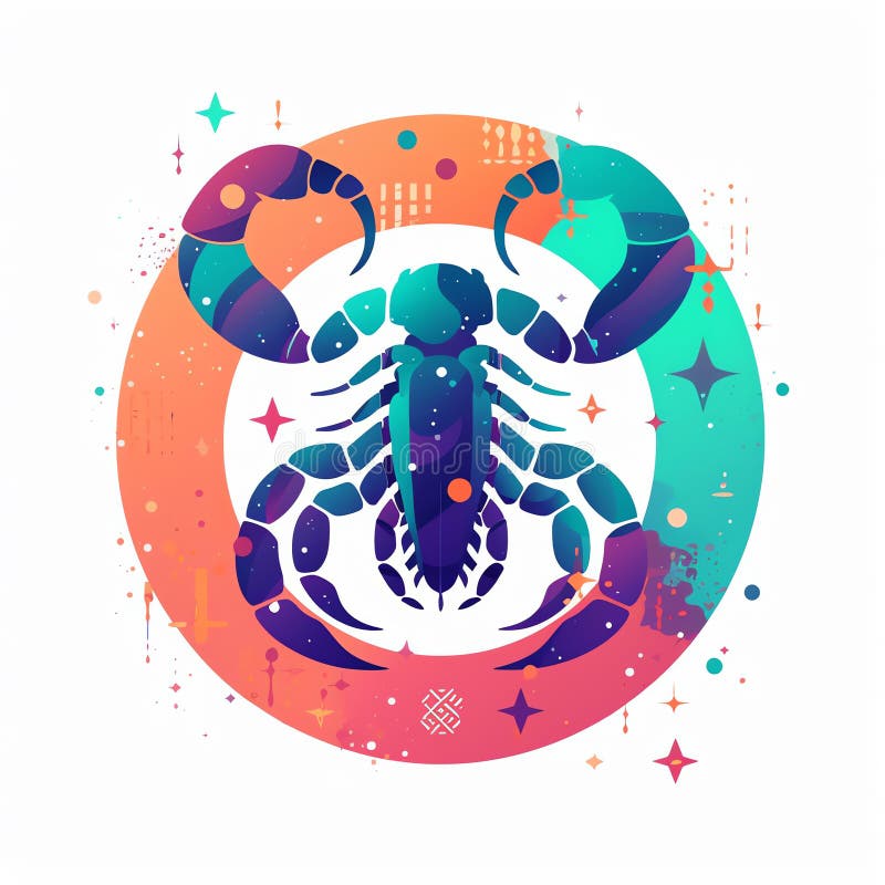 Generative AI Scorpio Horoscope Sign Vector- Stock Illustration ...