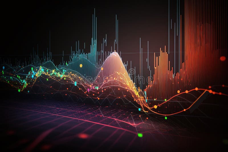 Generative AI, Stock Market Chart Lines, Financial Graph on Technology Chart Ai Stock