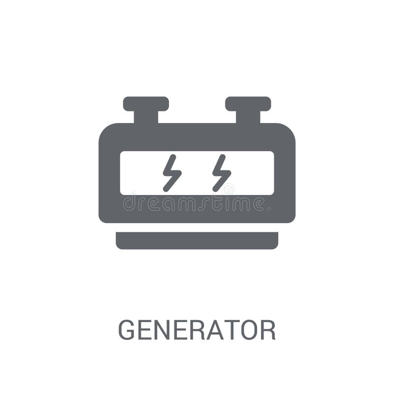 Download Generator Icon. Trendy Generator Logo Concept On White ...