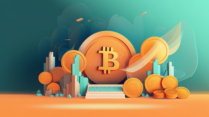 Generatywna ai crypto currency online banking ilustracji