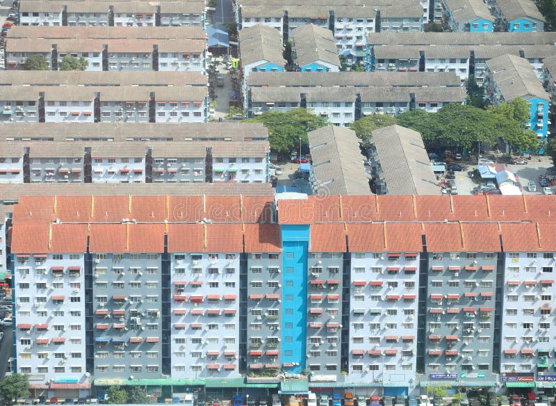 Houses in Kuala Lumpur City Suburb Stock Image - Image of view 