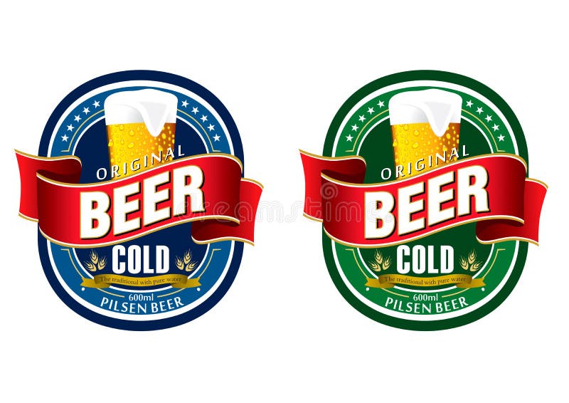 Generic beer label logo