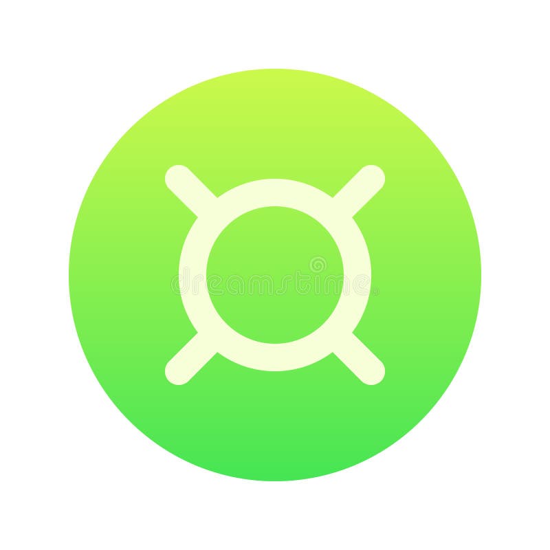 Generic Currency Gradient Style Icon vector illustration