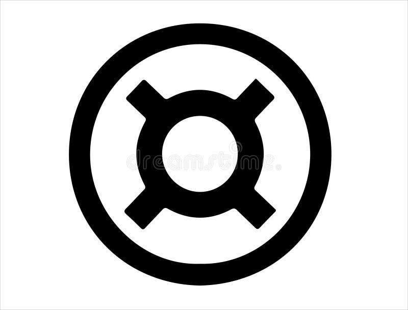 Generic currency sign silhouette vector art white background vector illustration