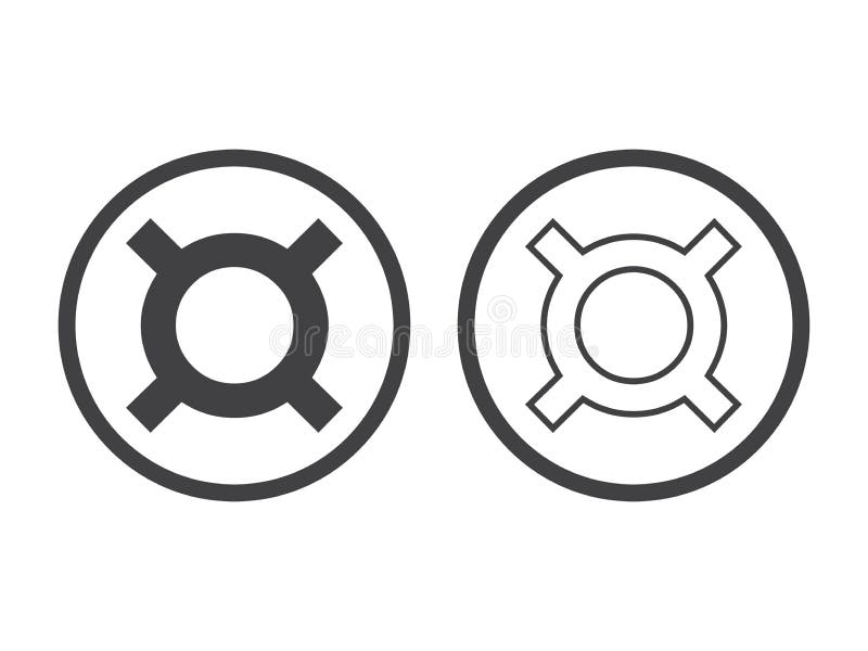 Generic currency symbol isolated on white background. stock illustration