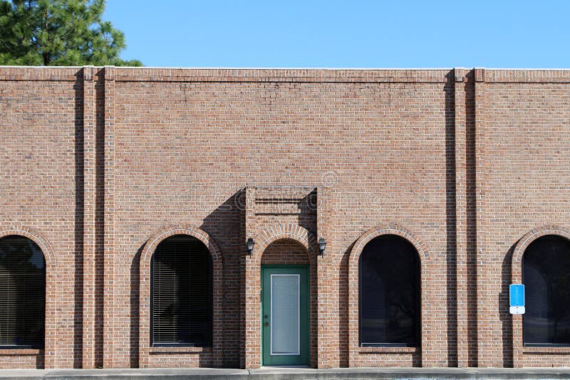 Generic small brick office exterior