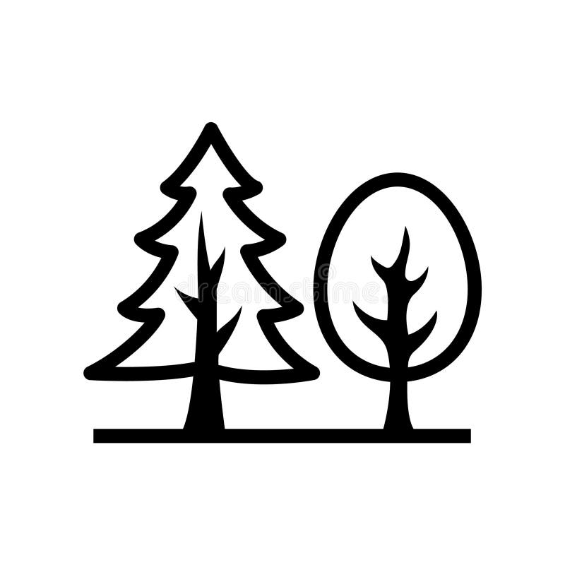Generic trees Glyph Style vector icon which can easily modify or edit royalty free illustration