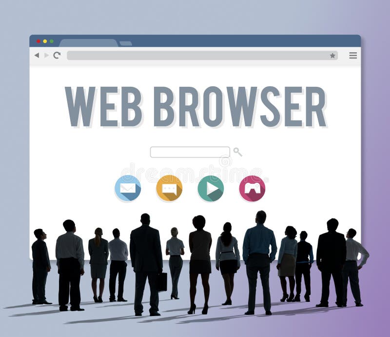 Generic Web Browser Online Page Concept royalty free illustration
