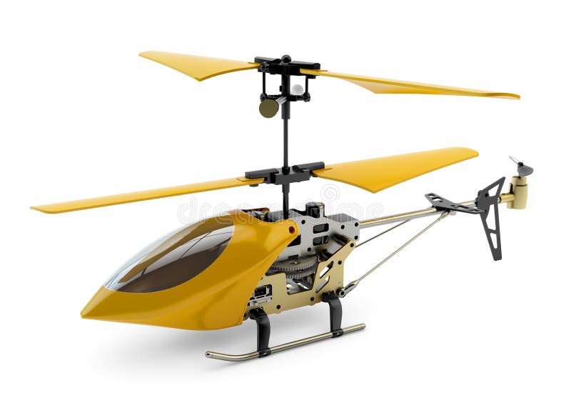 Generic yellow remote controlled helicopter