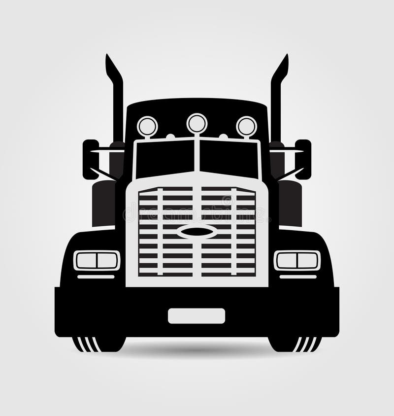 Generische opleggervrachtwagen stock illustratie Generische opleggervrachtwagen stock illustratie