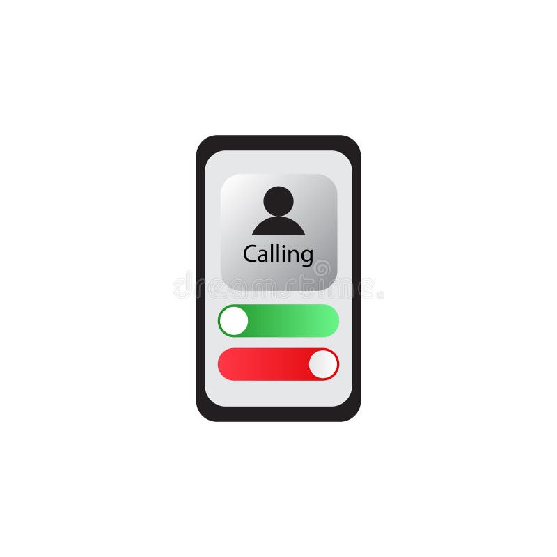 Generischer ankommender Vektor der Telefon-Anruf-Schirm-Benutzerschnittstellen-UI lizenzfreie abbildung Generischer ankommender Vektor der Telefon-Anruf-Schirm-Benutzerschnittstellen-UI lizenzfreie abbildung