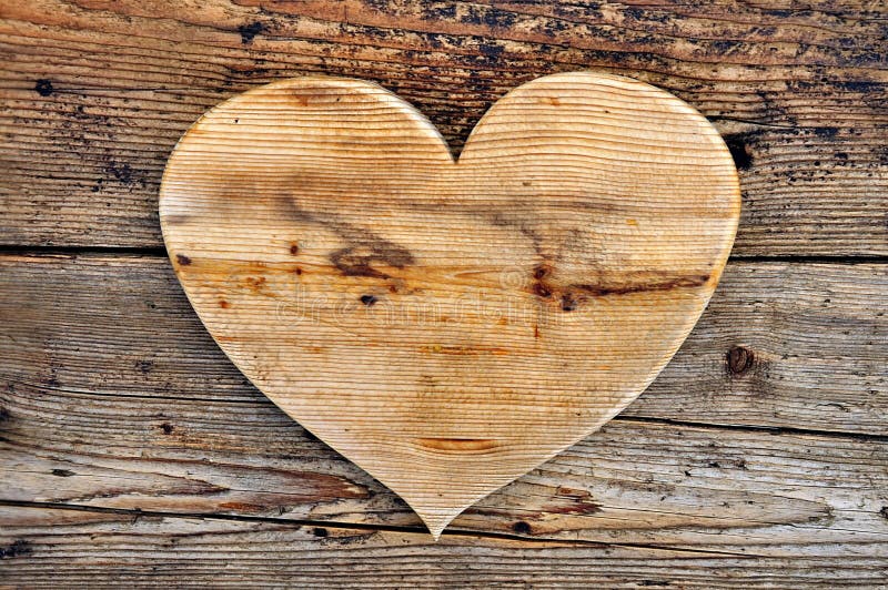Wooden hearts on old wood stock image. Image of obsolete - 36069455