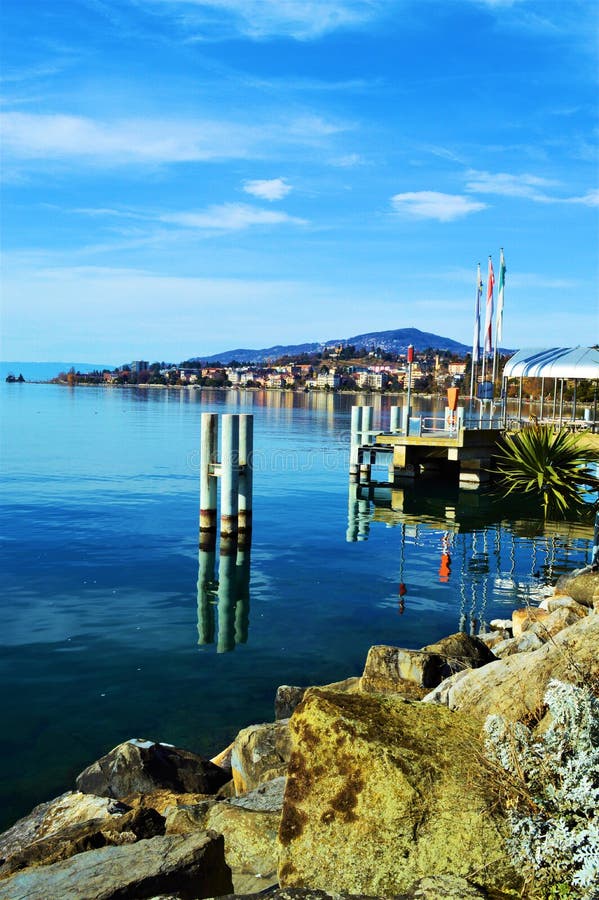 Geneva See, die Schweiz stockbilder Geneva See, die Schweiz stockbilder