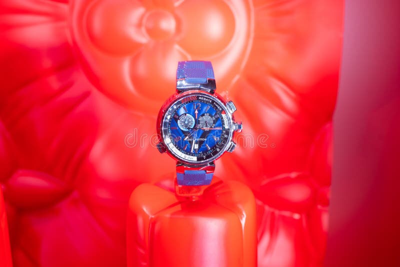 Louis Vuitton Watch on Display for Sale, LV Louis Vuitton is Fashion House  and Luxury Retail Company Editorial Stock Image - Image of exterior,  jewelry: 175647814