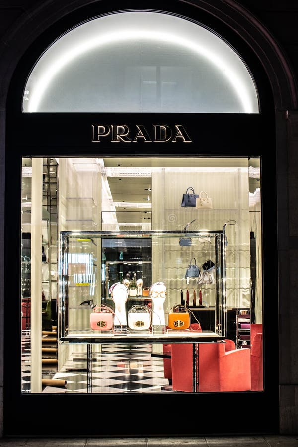 Prada Fashion Store, Window Shop, Bags, Clothes and Shoes on Display for  Sale, Modern Prada Fashion House Editorial Stock Image - Image of design,  high: 175654454