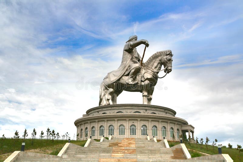 Genghis Khan Statue Complex bei Tsonjin Boldogeast des mongolischen Haupt-Ulaanbaatar stockfoto Genghis Khan Statue Complex bei Tsonjin Boldogeast des mongolischen Haupt-Ulaanbaatar stockfoto