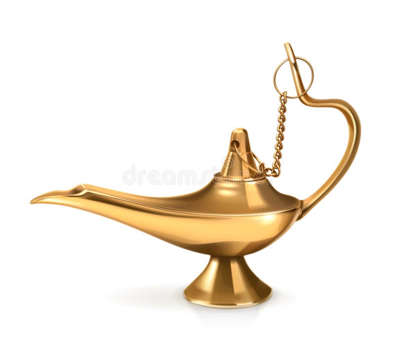 Genielamp, vectorillustratie vector illustratie Genielamp, vectorillustratie vector illustratie