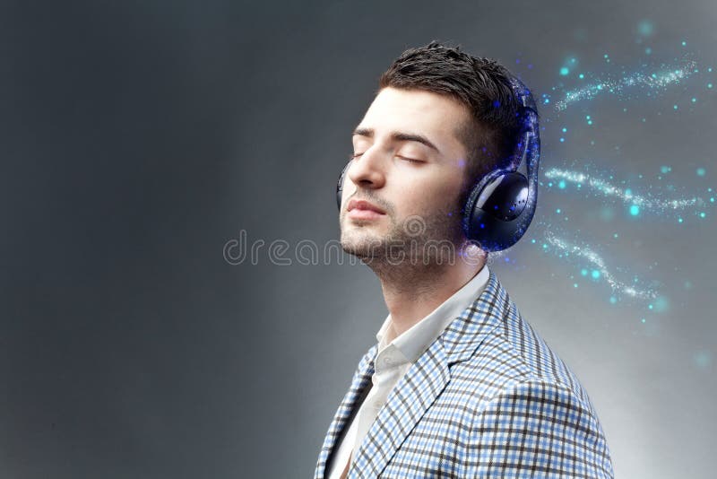 Geniet van de muziek royalty-vrije stock afbeelding Geniet van de muziek royalty-vrije stock afbeelding