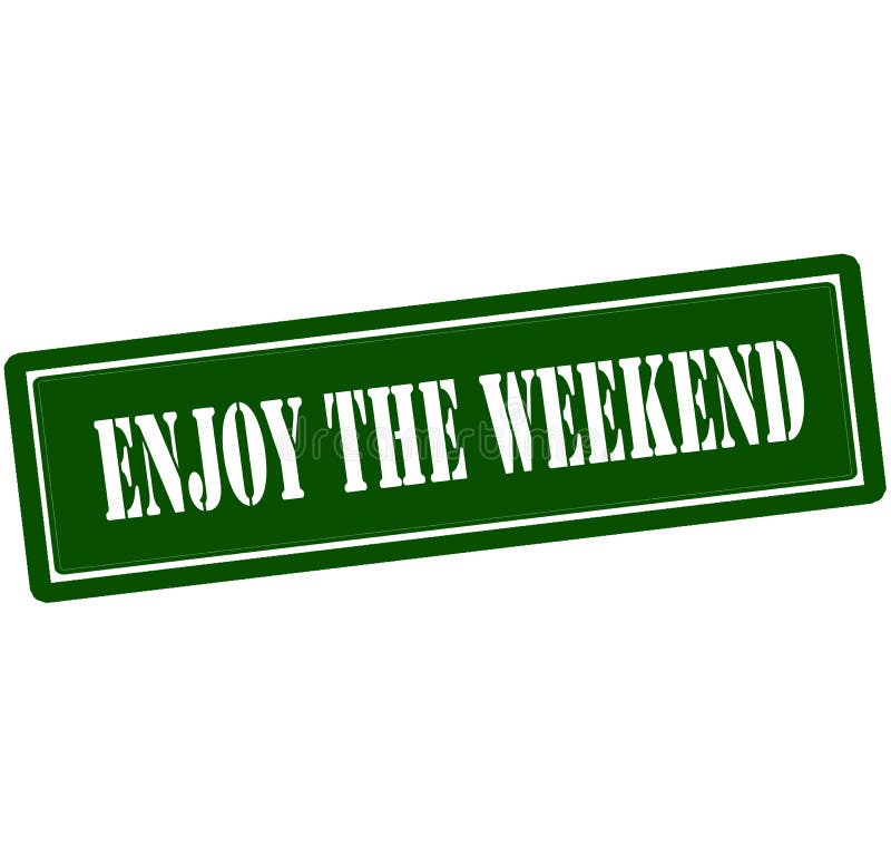 Geniet Van Het Weekend Inspirational Titel, Met De Hand Geschreven