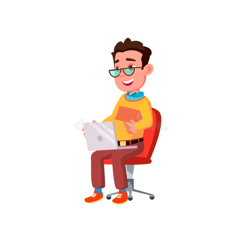 Genius Boy Geek Writing Program Code on Computer Cartoon Vector Stock Vector - Illustration of sick, book: 220884721 Genius Boy Geek Writing Program Code on Computer Cartoon Vector Stock Vector - Illustration of sick, book: 220884721