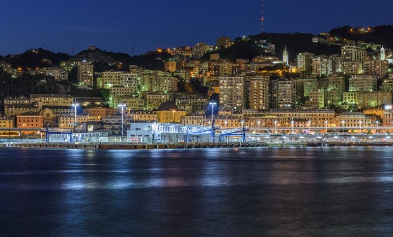 Genoa, Liguria, Italy, Europe, View from the Old Port Editorial Photo ...