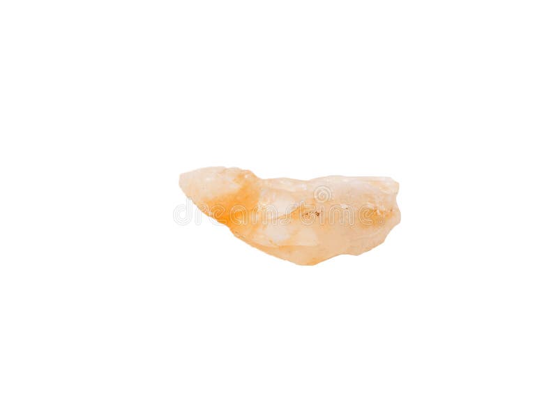 Genomskinlig citrine för busegulingkvarts som isoleras på vit bakgrund Brasilien som isoleras på vit royaltyfri bild Genomskinlig citrine för busegulingkvarts som isoleras på vit bakgrund Brasilien som isoleras på vit royaltyfri bild