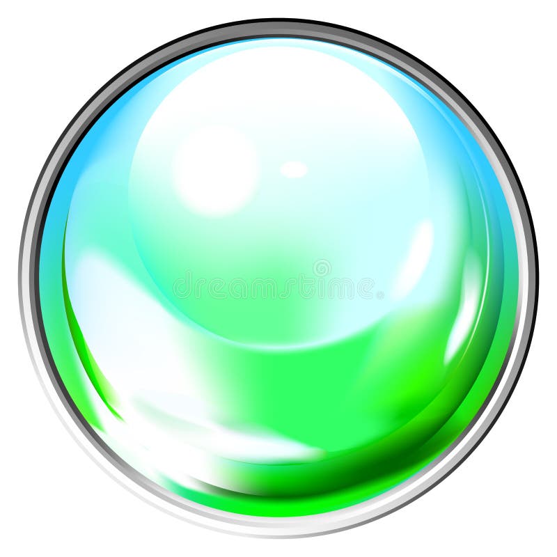 Genomskinlig kulör sphere vektor illustrationer